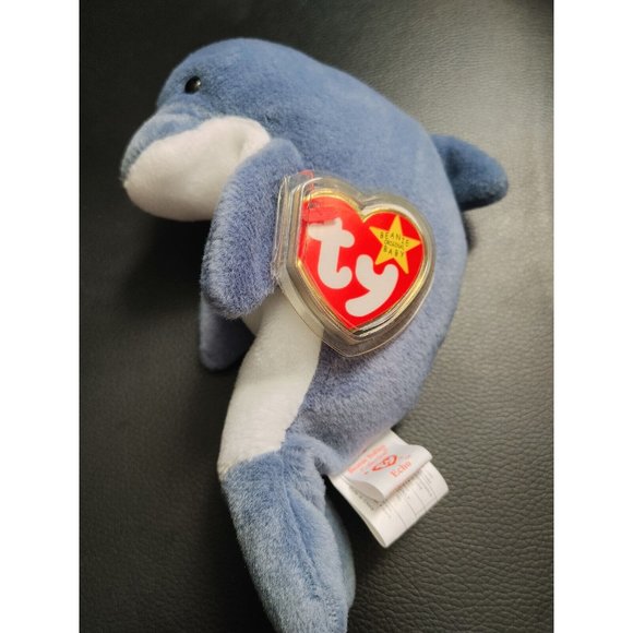 Ty Other - TY BEANIE BABY ECHO THE DOLPHIN MWMT DOB DEC 21 1996 # 4180 1996 TAG PROTECTOR